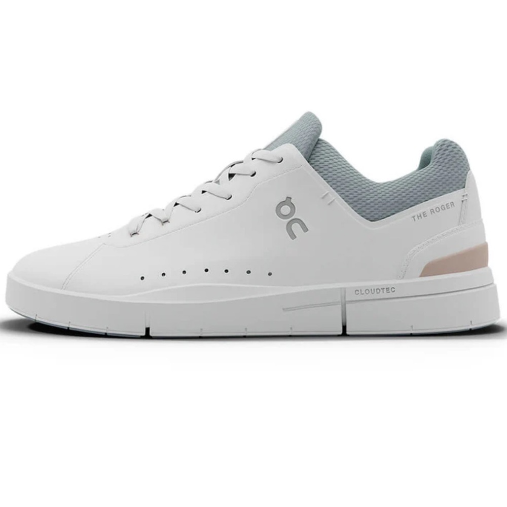 On Womens The Roger Advantage Shoes White and Rosehip size 9